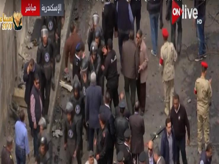 وصول قوات الأمن لموقع انفجار شارع المعسكر بالإسكندرية -فيديو  