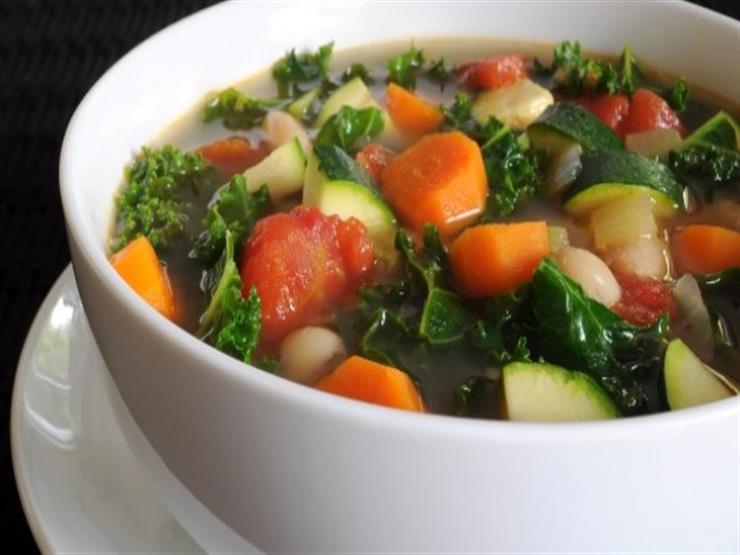 شوربة خضار نباتية                                                                                                                                                                                       