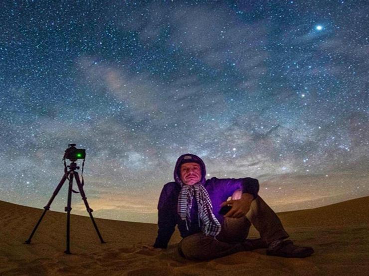 بالصور رفيق السماء سامي حقق حلمه بلمس النجوم بعد 30 سنة مصراوى
