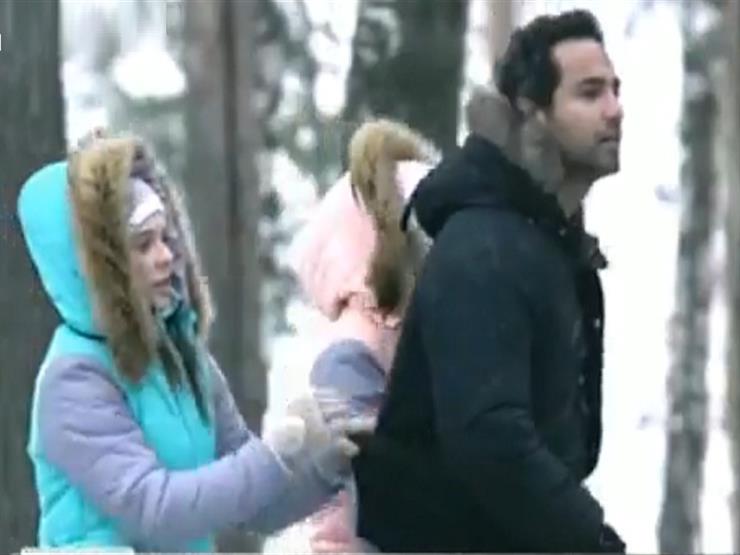 كريم فهمي يصاب بالرعب خلال مواجهة نمر "رامز تحت الصفر" -فيديو