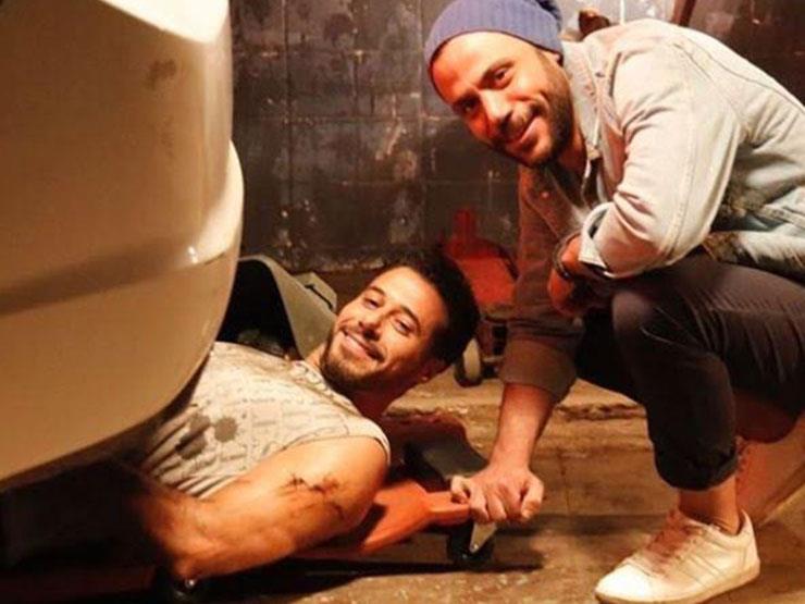 أحمد السعدني ومحمد إمام من فيلم ليلة هنا وسرور
