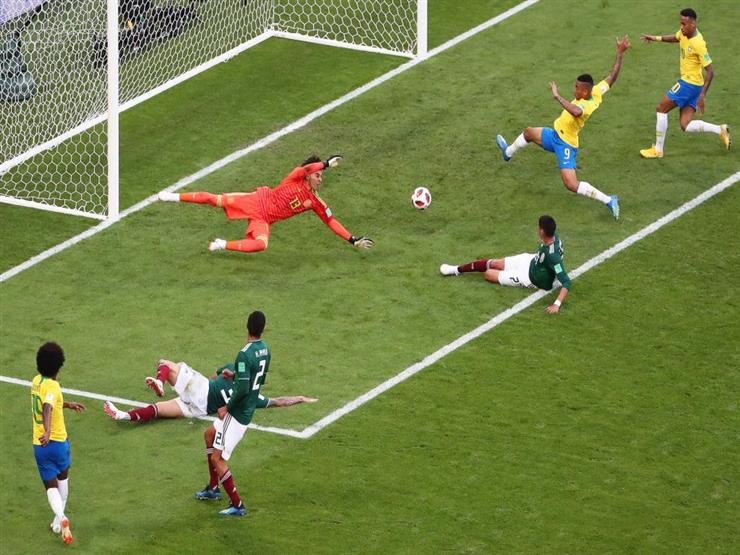 ملخص مباراة البرازيل والمكسيك في كأس العالم
