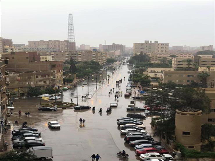 بالصور الأمطار تغرق شوارع المدن والقرى بالفيوم مصراوى