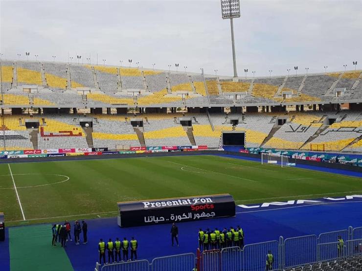انتشار الخدمات الأمنية باستاد برج العرب قبل مباراة مصر وليبيا