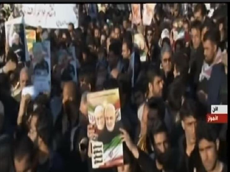 لحظة وصول جثمان قاسم سليماني إلى إيران- فيديو