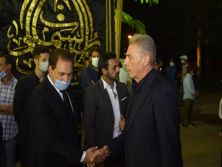 محمد رمضان ومحمود حميدة في عزاء الراحل محمود ياسين محمد رمضان ومحمود حميدة في عزاء الراحل محمود ياسين