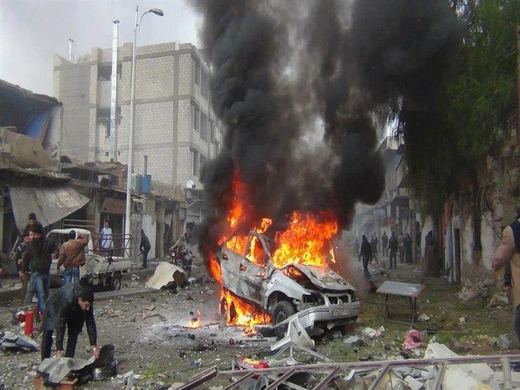 قتلى وجرحى في تفجير بمدينة عفرين السورية قتلى وجرحى في تفجير بمدينة عفرين السورية