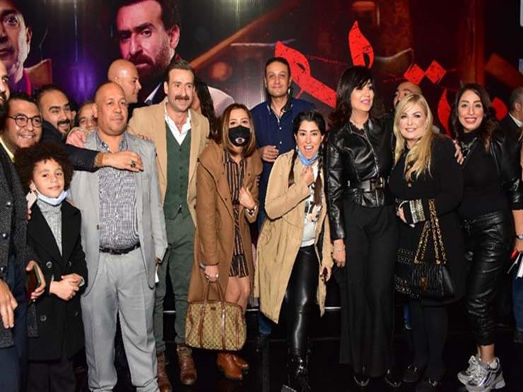 صور بشرى وحنان مطاوع وأيتن عامر في العرض الخاص لفيلم خان ت مصراوى
