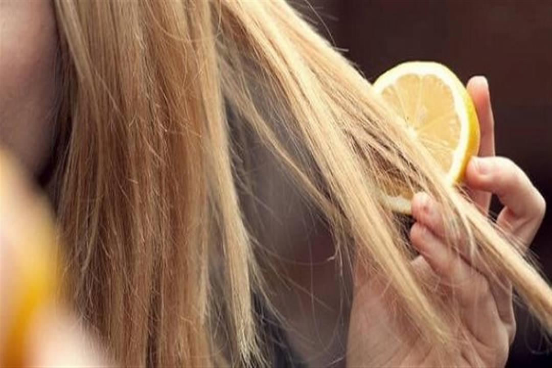 الليمون على الشعر