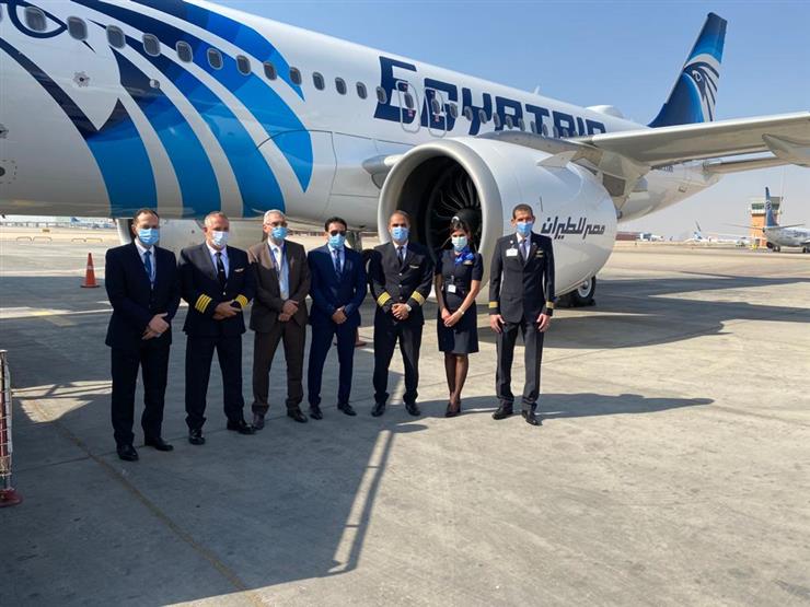 مصر للطيران تعلن انضمام الطائرة الخامسة من طراز إيرباص A320 مصراوى
