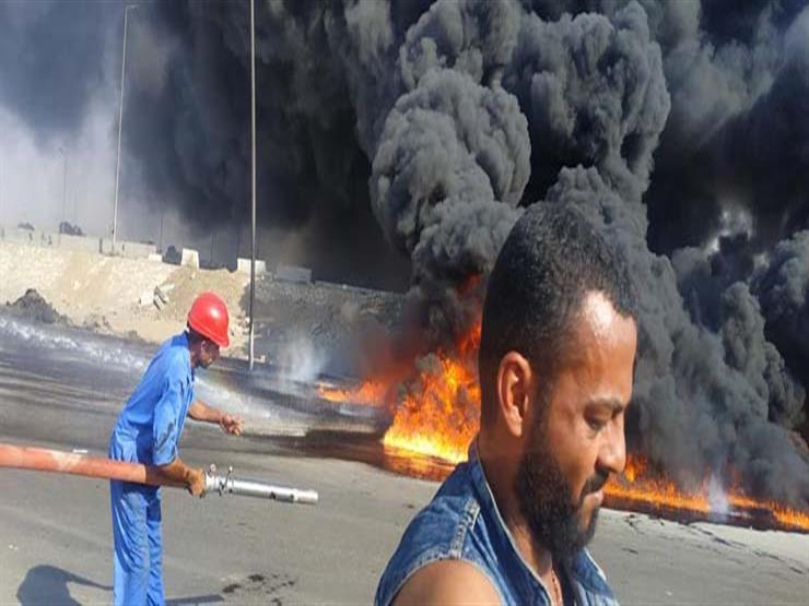 الصحة: 6 إصابات في حريق خط مازوت بطريق الإسماعيلية الصحراوي الصحة: 6 إصابات في حريق خط مازوت بطريق الإسماعيلية الصحراوي