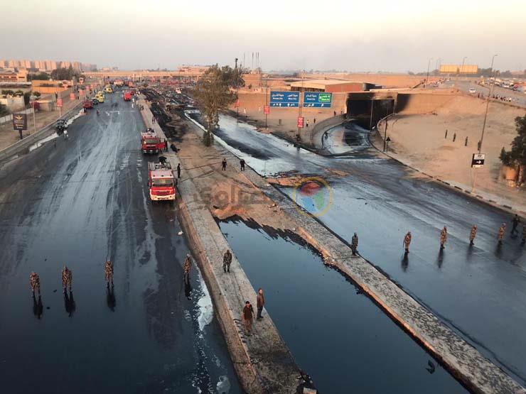 الصحة: ارتفاع عدد مصابي حريق طريق الإسماعيلية إلى 14 شخصًا