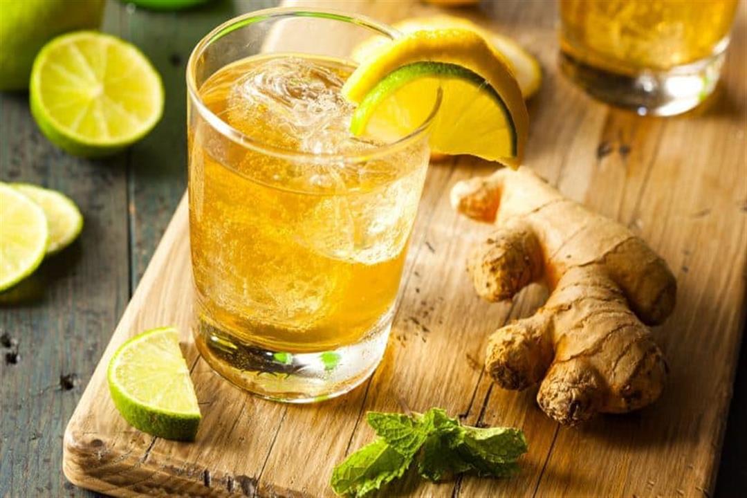 شاي الزنجبيل المثلج