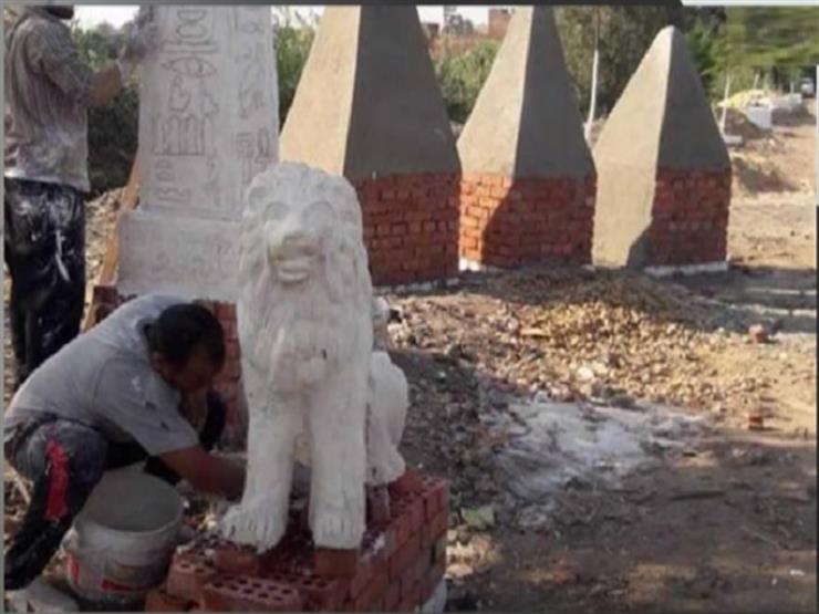 متحدث "لمنوفية" يكشف تفاصيل إزالة تماثيل قرية الكوم الأخضر