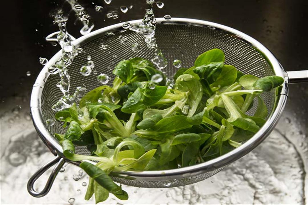 تصفية الخضروات الورقية