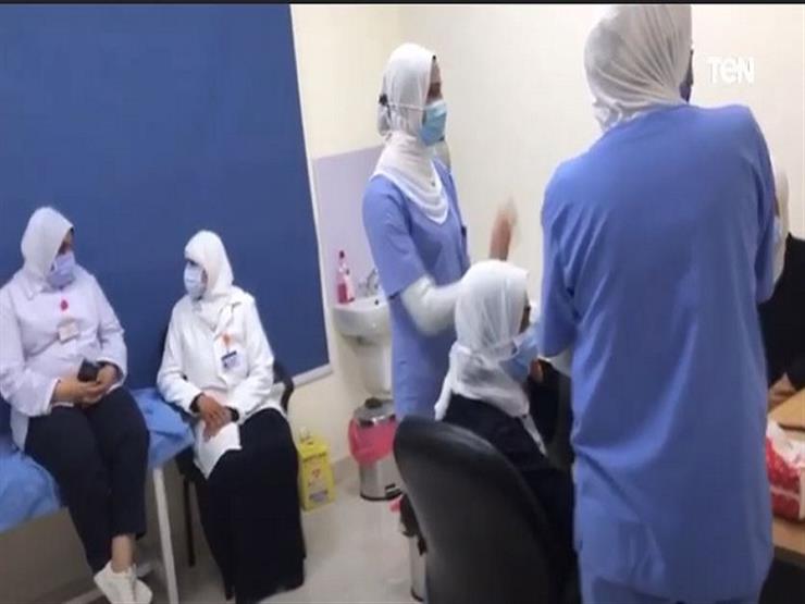 اللقطات الأولى من داخل مركز التطعيم بلقاح كورونا بمستشفى أبوخليفة للعزل- فيديو