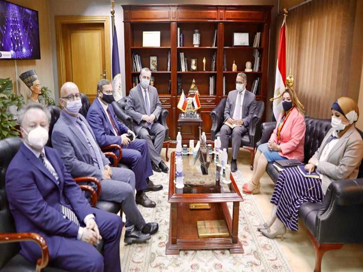 وزير السياحة يستقبل سفير التشيك لتبادل الخبرات في العمل الأثري وزير السياحة يستقبل سفير التشيك لتبادل الخبرات في العمل الأثري