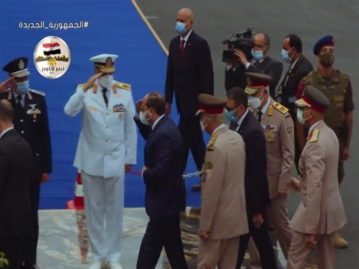 وصول الرئيس السيسي لحفل تخرج دفعات جديدة لطلاب الكليات العسكرية