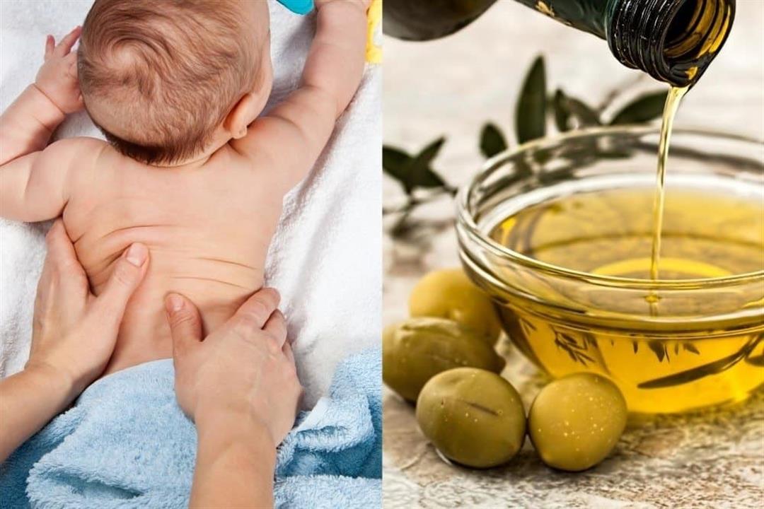 تدليك الرضيع بزيت الزيتون.. مفيد أم مضر؟