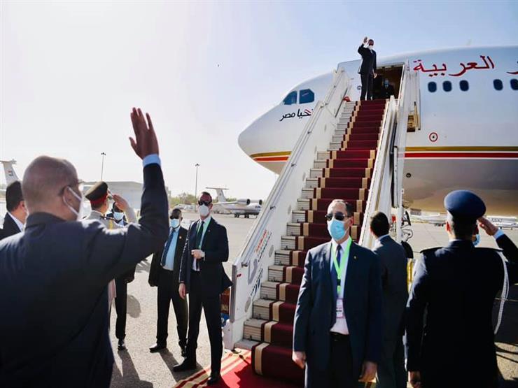 الرئيس السيسي يعود إلى أرض الوطن قادمًا من السودان الرئيس السيسي يعود إلى أرض الوطن قادمًا من السودان