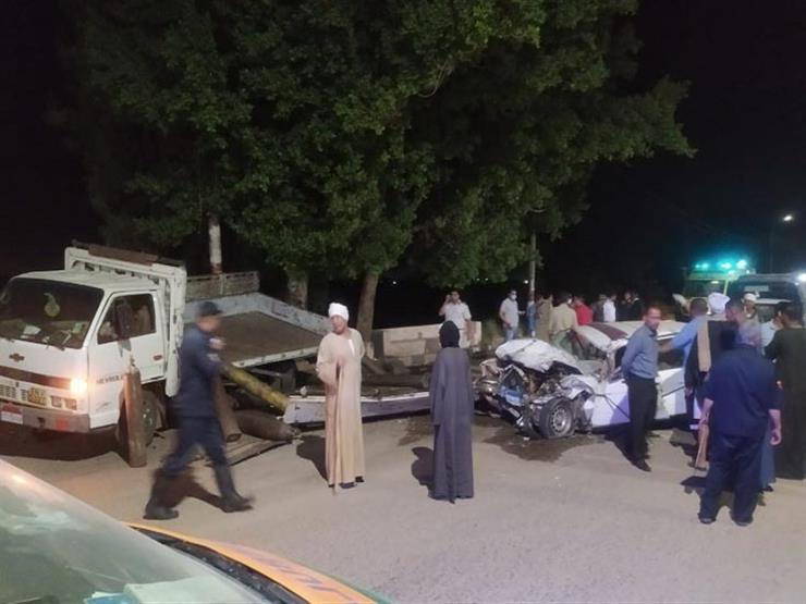 مصرع شخص وإصابة 3 في حادث تصادم بقنا مصرع شخص وإصابة 3 في حادث تصادم بقنا