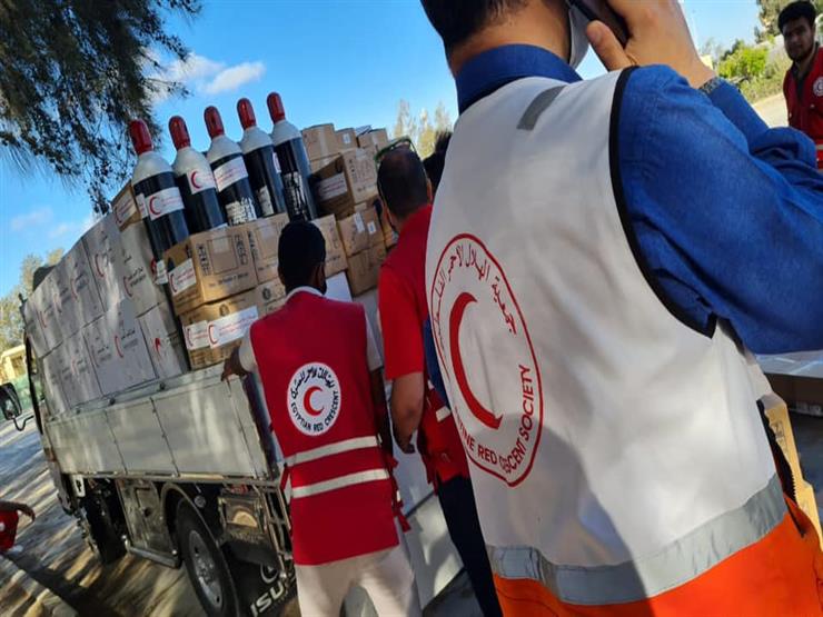 الهلال الأحمر المصري: مساعدات بحمولة 15 طن للفلسطينيين خلال 48 ساعة