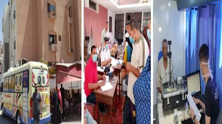 قوافل الأحوال المدنية تواصل خدمة المواطنين.. استخراج 8813 بطاقة رقم قومي