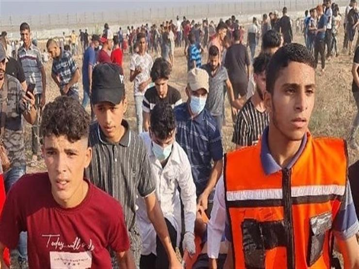 آلاف الفلسطينيين يتظاهرون في غزة قرب الحدود مع إسرائيل لأول مرة منذ 2019 آلاف الفلسطينيين يتظاهرون في غزة قرب الحدود مع إسرائيل لأول مرة منذ 2019