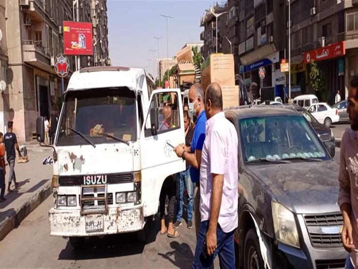 حملات مكبرة لإزالة الإشغالات والتعديات بالأسواق والشوارع فى الدقي