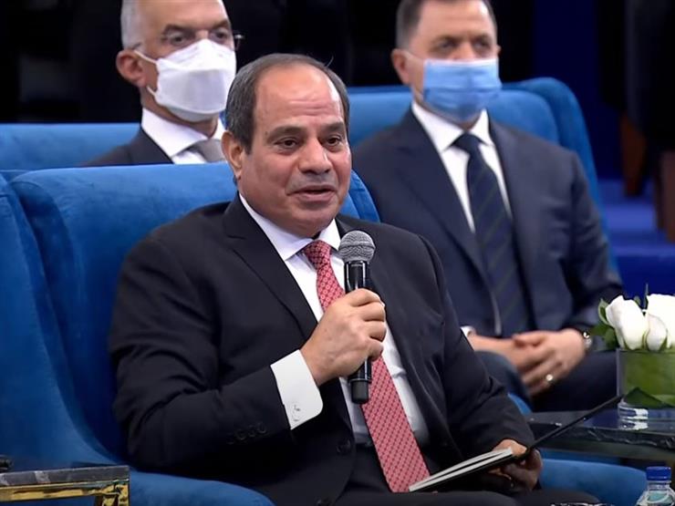 السيسي للسيدة بوسي سعد: "إحنا تحت أمرك وأنا متشرف إني بكلمك"