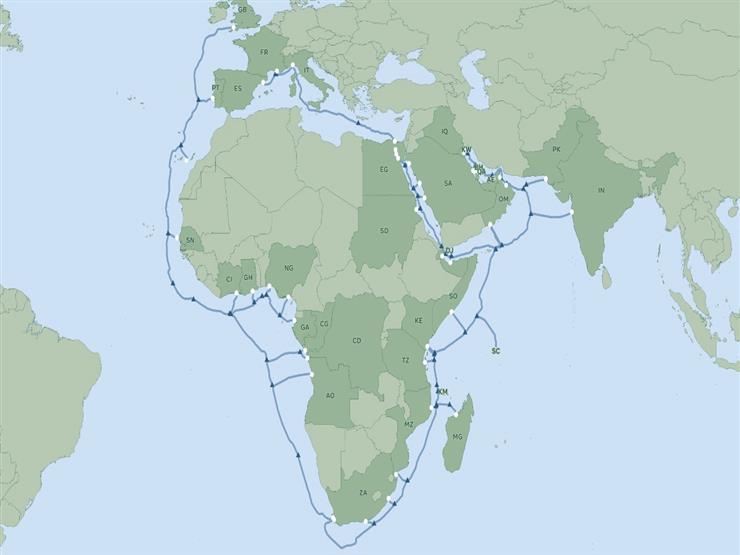الأطول بالعالم.. مد الكابل البحري "2Africa" إلى الخليج العربي والهند الأطول بالعالم.. مد الكابل البحري "2Africa" إلى الخليج العربي والهند
