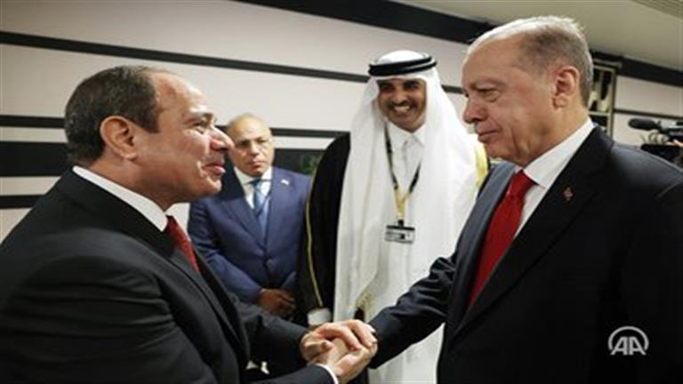 An Egyptian-Turkish summit between President Sisi and Erdogan in Qatar