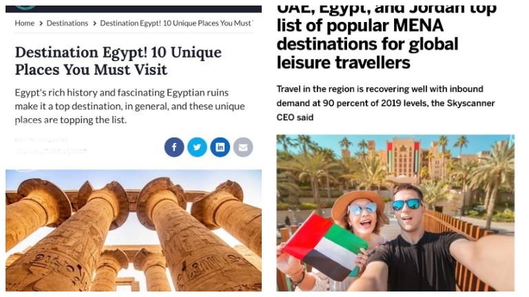 Tourisme : L’Egypte est l’une des destinations touristiques les plus populaires