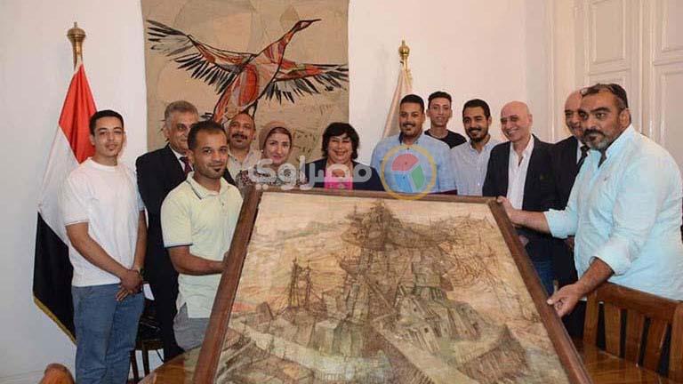 مكتشف لوحة عبد الهادي الجزار: كانت مرمية في المخزن والعمال كانوا بياكلوا عليها