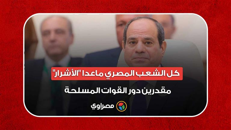السيسي: كل الشعب المصري ماعدا "الأشرار" مقدرين دور القوات المسلحة