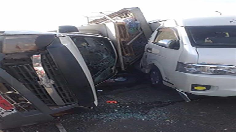 One of them was buried in the sand.  The first images of 7 cars colliding with the car