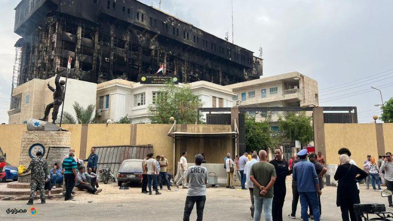حريق مديرية أمن الإسماعيلية| سكان المنطقة يروون تفاصيل اللحظات الأولى 