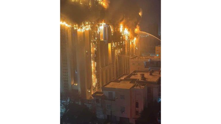 لحظات الفزع.. كيف مر حريق مبنى مديرية أمن الإسماعيلية على أهالي المدينة؟