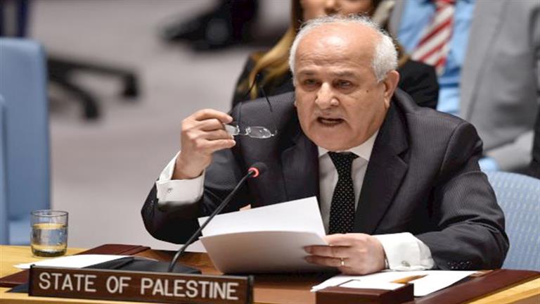 مندوب فلسطين بمجلس الأمن: واثقون بأن الأمم المتحدة ستدعم حصولنا على العضوية الكاملة