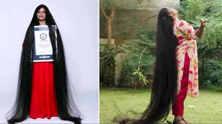 الأطول في بالعالم.. امرأة تدخل موسوعة جينيس بسبب شعرها- (صور)