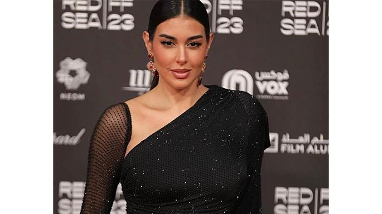 Yasmine Sabry Attends Red Sea Film Festival in Elegant Black Dress