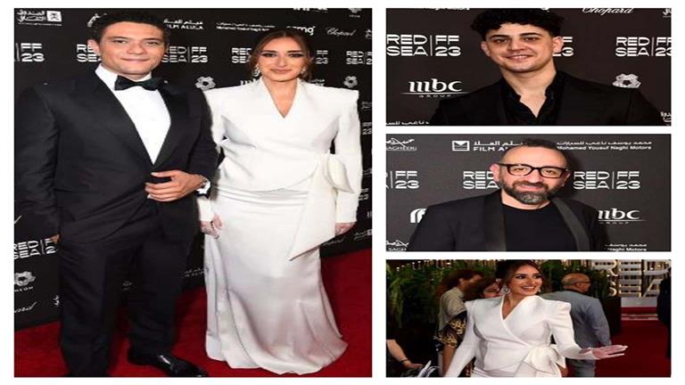 عمرو سلامة وآسر ياسين في العرض العالمي لفيلم "شماريخ" في البحر الأحمر السينمائي