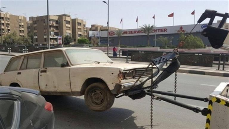 رفع 41 سيارة ودراجة نارية متروكة ومتهالكة في الشوارع بالقاهرة والجيزة