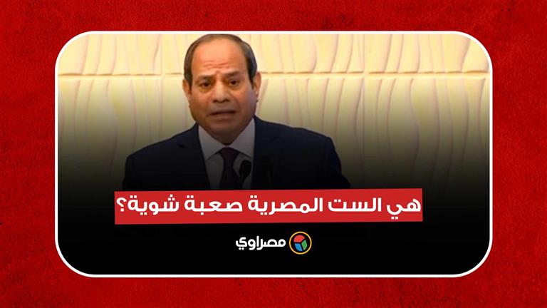 السيسي يرد على سؤال مذيع الشارع أحمد رأفت: هي الست المصرية صعبة شوية؟