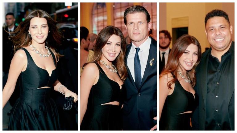 Nancy Ajram stuns at the Reopening of Tiffany & Co. Branch in New York City with Ronaldo