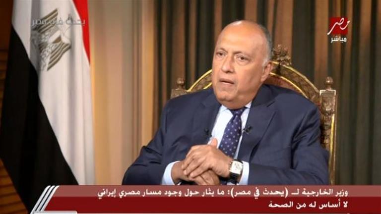 "تكهنات".. وزير الخارجية: ما يثار حول وجود مسار مصري إيراني لا أساس له من الصحة 