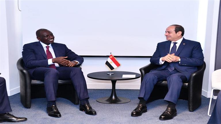 السيسي يلتقي الرئيس الكيني ويليام روتو على هامش قمة التمويل | مصراوى