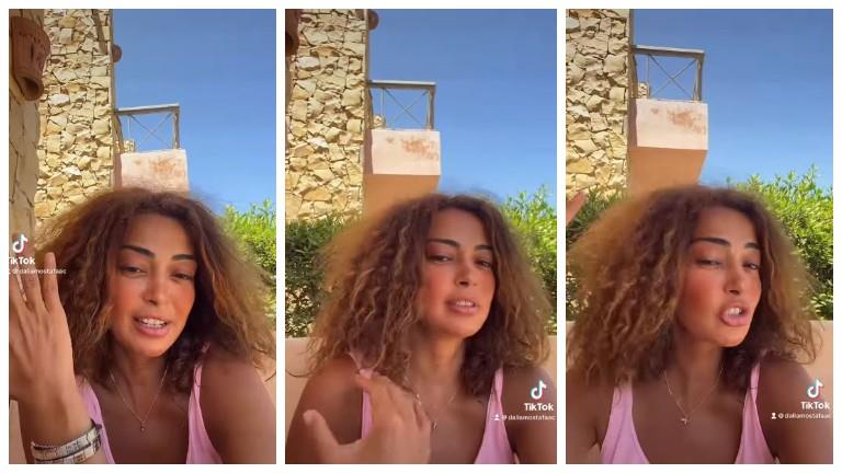 Actress Dalia Mostafa Faces Hair Problem during North Coast Vacation