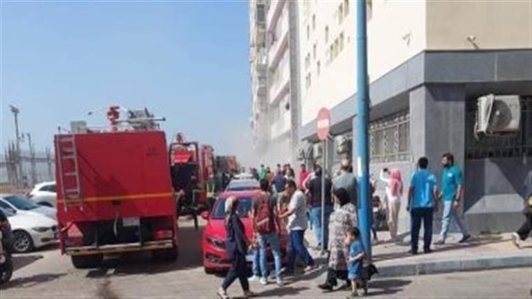 اندلاع حريق بمبنى نقابة المهندسين بالإسكندرية (صور) 