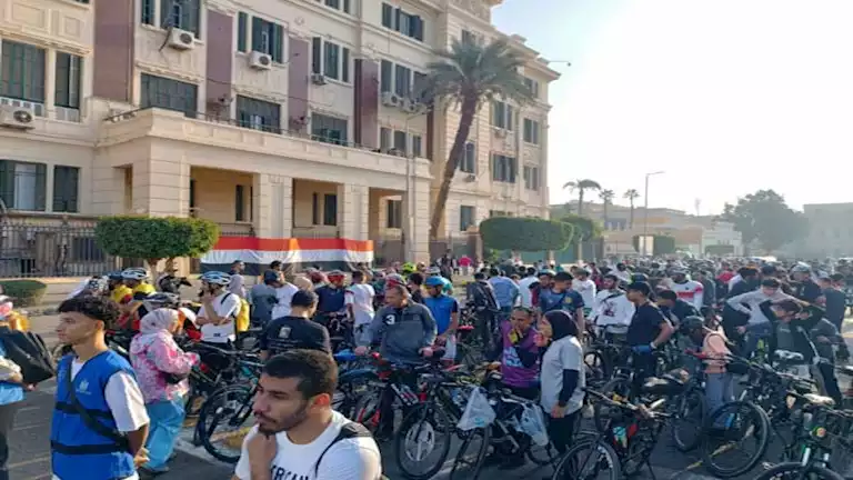 بحضور وزير الرياضة.. 65 صورة ترصد ماراثون القاهرة للدراجات